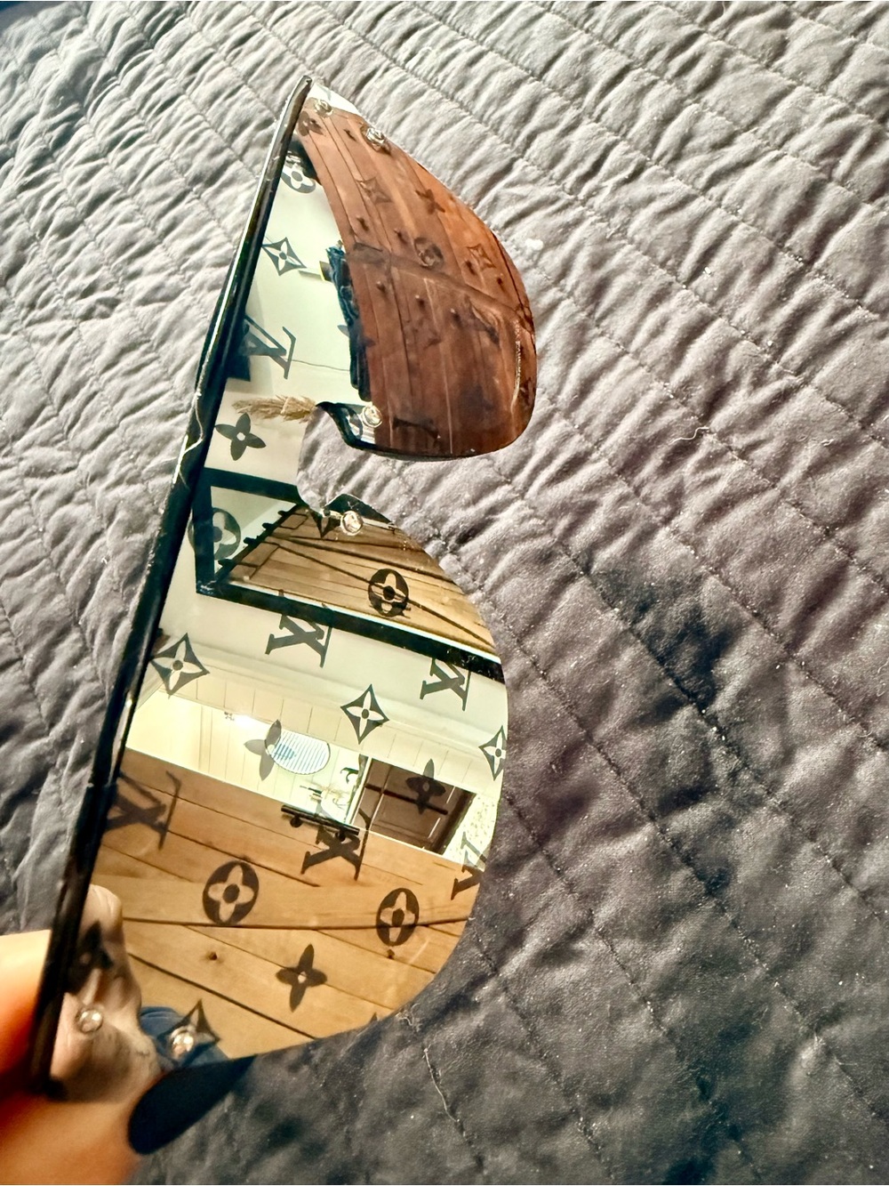 Monogram Mirrored Shield Sunglasses Lenses - Brown Tint